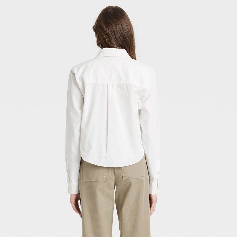Women's Long Sleeve Collared Button-Down Shirt - Universal Thread™, 3 of 7