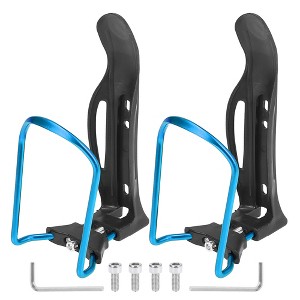 Unique Bargains Aluminum Alloy Water Coffee Adjustable Bicycle Drink Beverage Holders 2 Pcs - 1 of 4