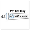 Avery Durable View Binder with DuraHinge and EZD Rings, 3 Rings, 1.5" Capacity, 11 x 8.5, Black, (9400) - 2 of 4