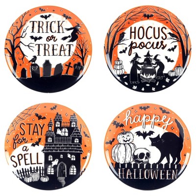 Certified International Set of 4 Hocus Pocus Salad Plates