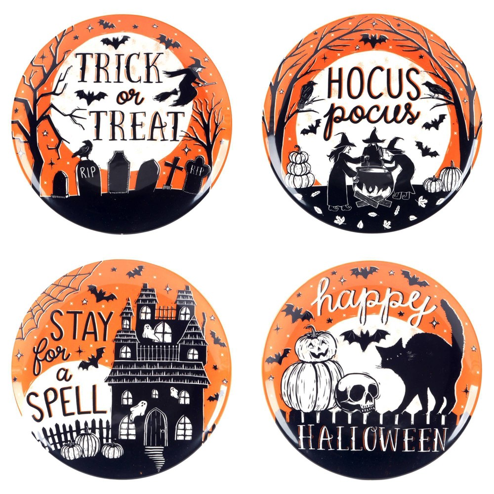 Photos - Plate Certified International Set of 4 Hocus Pocus Salad  