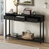CAVINAS 52 inch Console Table with 3 Drawers,Rustic Entryway Table with Long Shelf for Living Room,Hallway - 4 of 4
