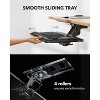 HUANUO Under Desk Keyboard Tray, 360° adjustable and ergonomic, slides out for easy access, 25"W x 9.84"D, ideal for home or office - 4 of 4