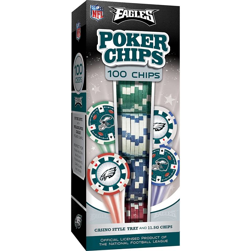 NFL Philadelphia Eagles 100ct Poker Chip, 2 of 5