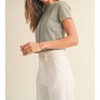 Women's Patterned Fabric Top With Tank - MIOU MUSE - 3 of 4