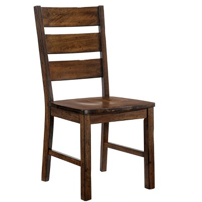 NicBex Set of 2 Dining Chair Industrial Style Solid Wood Chairs Kitchen & Dining Room Furniture,Brown