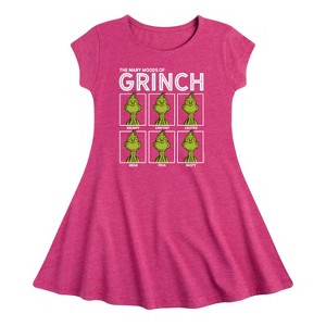 Girls' - Dr. Seuss -  Fit & Flair Cap Sleeve Dress - 1 of 2