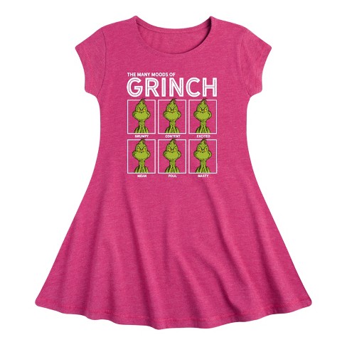 Girls' - Dr. Seuss -  Fit & Flair Cap Sleeve Dress - image 1 of 2