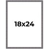 PosterPalooza | Textured Grey Picture Frame - UV Acrylic, Foam Board Backing, Hanging Hardware - 2 of 4