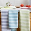 Rsvp International Dobby Woven Kitchen Towel, 6 Piece Set, Green, 18X28 Inch - 3 of 4