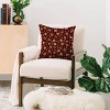 16"x16" Iveta Abolina Gingerbread Cookies Square Throw Pillow Red - Deny Designs - 2 of 4