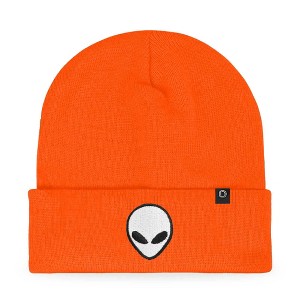 Dalix Alien Embroidered Beanie Hat Knit Cap Cold Weather Mens - 1 of 4