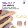 SAVILAND Press On Toenails for Women, 216Pcs 18 Sizes Short Square & Round Soft Gel - Soak Off Fake Toe Nails. - 4 of 4