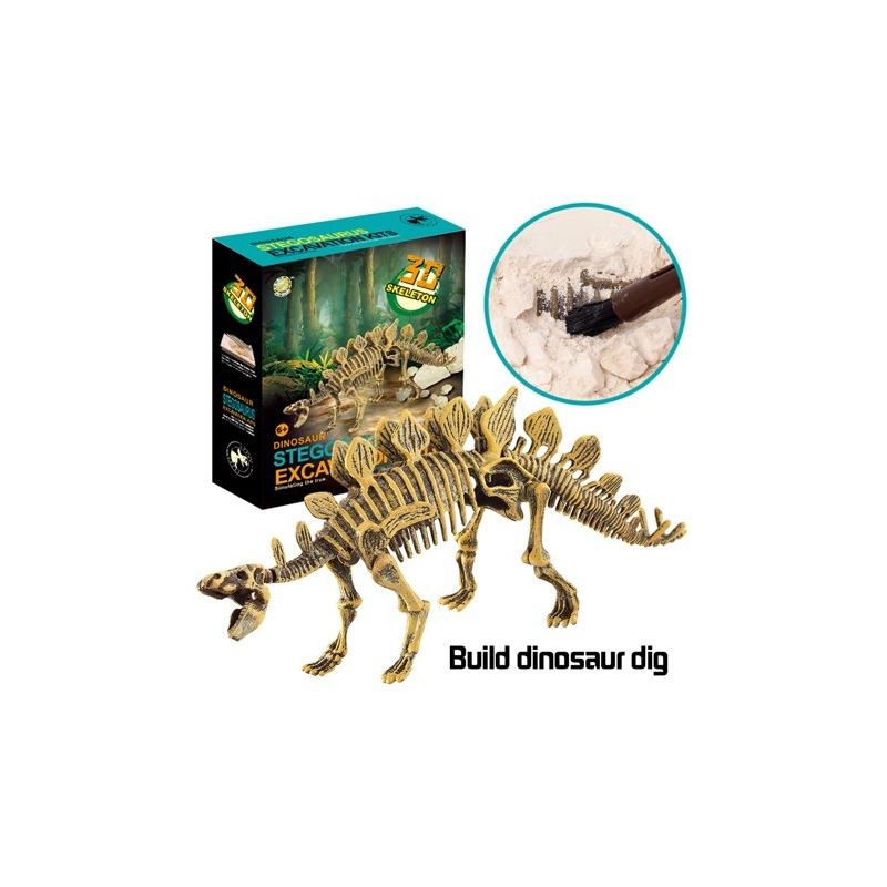 Ready! Set! Play! Link Stegosaurus Dinosaur Skeleton Fossil Excavation Kit, 4 of 6