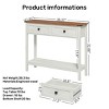 FURNIinspire Console Tables Farmhouse Console Table, Living Room Side Table Entryway Table with Drawer, Multicolored, 11.61"*39.37"*32.08" - 3 of 4