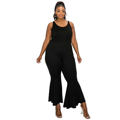 L I V D Women's Jalda Flared Leg Tank Jumpsuit