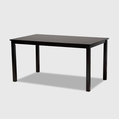 Eveline Rectangular Wood Dining Table Espresso - Baxton Studio