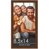 PosterPalooza | Photo Size Simple Brown Picture Frame - UV Acrylic, Foam Board Backing, Hanging Hardware - 2 of 4