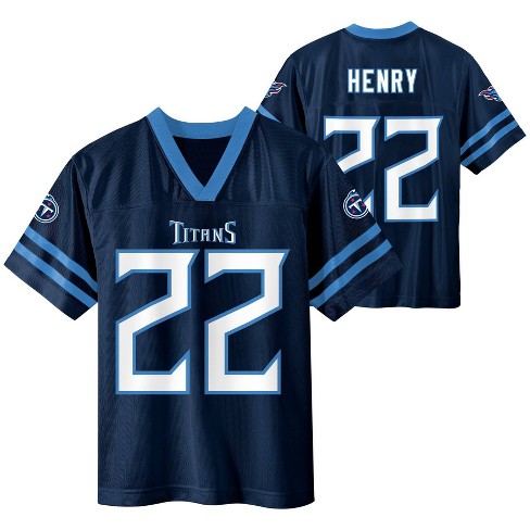 NFL Pro Line Men's Derrick Henry Navy Tennessee Titans Replica Jersey