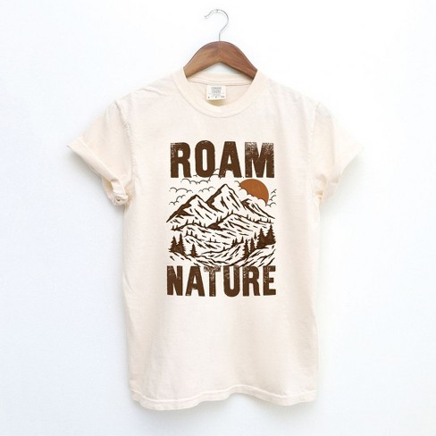 Simply Sage Market Women's Roam Nature Mountains Short Sleeve Garment Dyed Tee - image 1 of 2