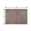 Sculptured Chain Design Anti-Skid Cotton Bath Rug 17" x 24" Stone by Castle Hill London - 2 of 4