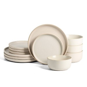 Earth & Clay 12pc Stoneware Dinnerware Set - 1 of 4