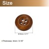 Unique Bargains Wooded Sewing DIY Craft Clothing Sewing Round Buttons 50 Pcs - 2 of 4