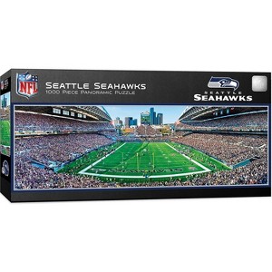 MasterPieces Inc Seattle Seahawks Stadium NFL 1000 Piece Panoramic Jigsaw Puzzle - 1 of 3