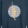 Women's - Avatar: The Last Airbender - Aang Crest Lightweight French Terry Wide Neck Long Sleeve Shirt - 2 of 4