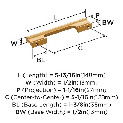 Champagne Bronze Solid Aluminum Cabinet Handle Pull