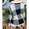 Women's Plaid Frayed Sweater - Mainstrip - 2 of 4