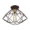Livex Lighting Geometric 1 - Light Flush Mount in  Bronze - 2 of 4