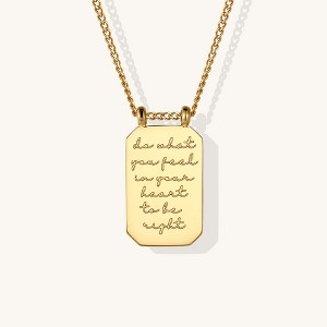 Do What You Feel In Your Heart To Be Right - Necklace Yellow Gold One Size - 1 of 4