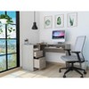 NicBex 47.2 Inch L-Shaped Computer Home Office Desk with 2 Drawers and Open Shelves - 2 of 4