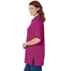 Woman Within Elbow-Sleeve Polo Tunic - 4 of 4