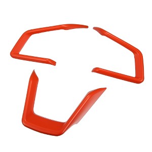 Unique Bargains Front Car Steering Wheel Frame Cover Trim Fit for Subaru Forester Orange 3 Pcs - 1 of 4