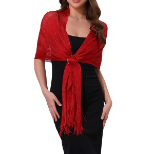 INSPIRE CHIC Women's Fashion 100% Polyester Pashmina Shawls 1 Pc - 1 of 4