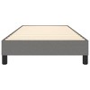 vidaXL Dark Gray Box Spring Bed Frame - Twin XL with Supportive Plywood Slats, Sturdy Legs and Durable Fabric, Ideal for Bedroom - 4 of 4
