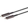Monoprice USB 3.1 Type-C to Type-C Video Cable - 50ft, 4K@60Hz, Fiber Optic, AOC, Transmits Up To 100ft, Gold Plated Connectors - SlimRun AV Series - 2 of 4
