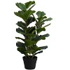 NicBex Artificial Tree Artificial Plant 32" Tall Artificial Fiddle Tree with Pot, Room Decor for Home Office Foyer Porch - 2 of 4