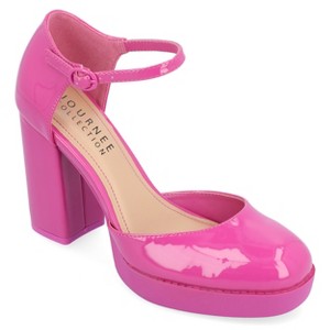 Journee Collection Womens Samarr High Heel Round Toe Pumps - 1 of 4