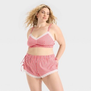 Women's Woven Bralette & Short Undergarment Set - Colsie™ - 1 of 3