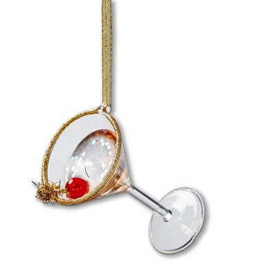 tag Cosmo Multicolor Glass Christmas Tree Ornament 2.75 x 2.75 x 4.5 Inches Dust Clean Decorative Holiday Decor