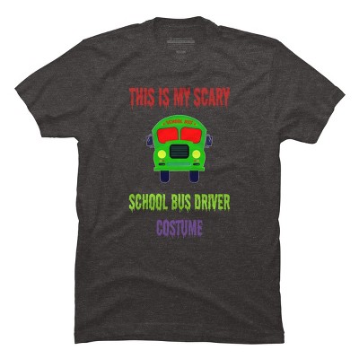 Men's Design By Humans Halloween School Bus Driver Costume By TeeShirtMadness T-Shirt