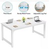 Vynxaria 63' Executive Desk, Large Modern Office Workstation with Thick Metal Frame, Sturdy Business Furniture for Home/Office - 2 of 4