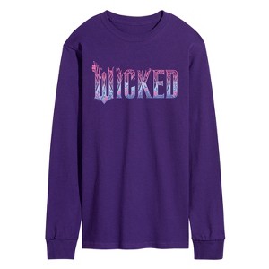 Men's - Wicked - Floral Ombre Logo Long Sleeve Graphic T-Shirt - 1 of 3