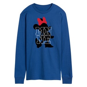 Men's - Disney - Silhouette Minnie Long Sleeve Graphic T-Shirt - 1 of 4