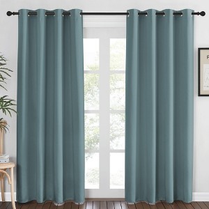 NICETOWN Grommet Top Blackout Curtains, Thermal Insulated Noise Reducing Window Drapes (Set of 2) - 1 of 4