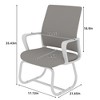 JUJABU Minimalist Modern Office Chair with Metal Frame, Soft Comfort, Home & Office Friendly - 2 of 4
