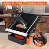 7 Inch Wet Tile Saw, Electric Tile Cutter Machine with 0°-45° Bevel Cutting, Tile Cutter Wet Saw for Porcelain, and Stone, Power Tile & Masonry Saws - 4 of 4